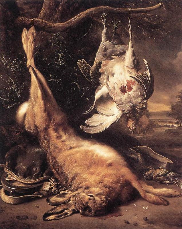 WEENIX, Jan Dead Hare and Partridges Spain oil painting art